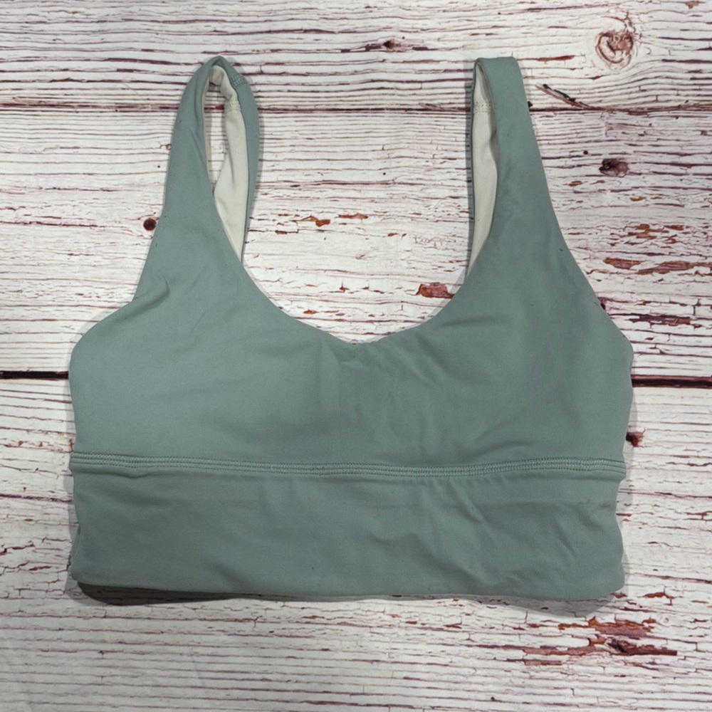 Lululemon Align Reversible Bra in Silver Blue / White Opal Sz 4 - Picture 5 of 14